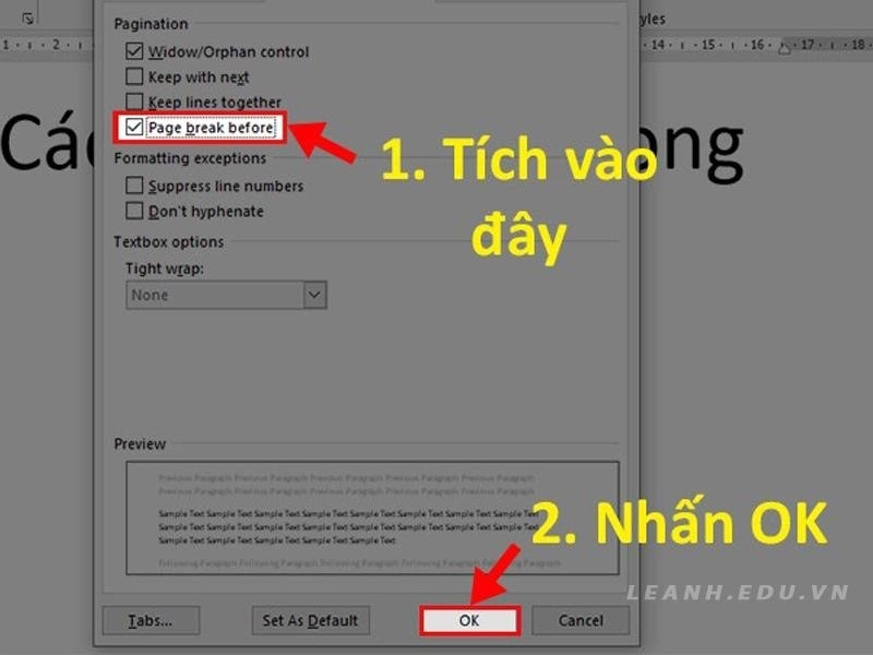 Cách bỏ ngắt trang trong word