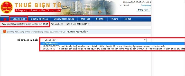 Đăng ký mã số thuế cá nhân online
