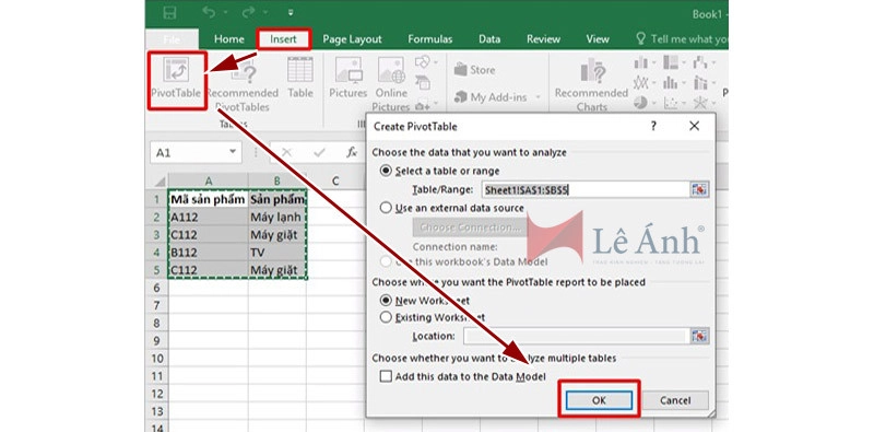Lọc dữ liệu trong Excel