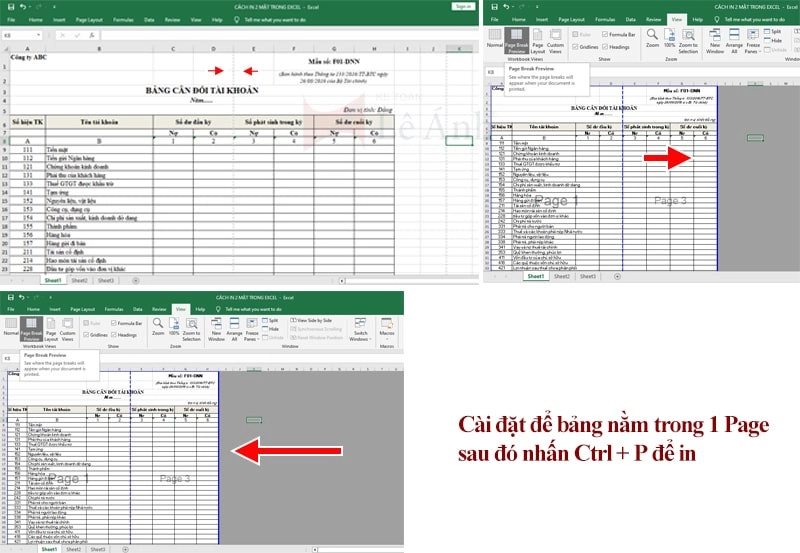 Hướng dẫn in 2 mặt trong Excel