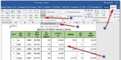 Chuyển từ excel sang word