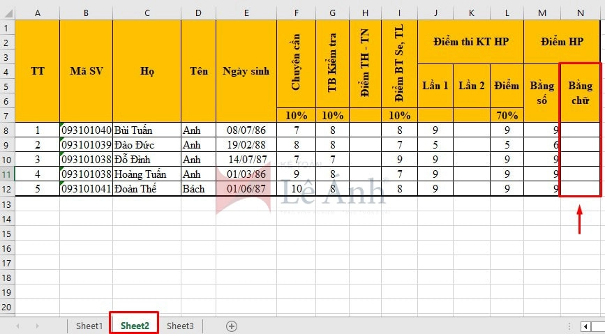 cách sử dụng hàm vlookup giữa 2 sheet trong Excel