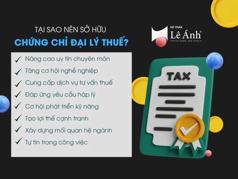 Tại Sao Nên Sở Hữu Chứng Chỉ Đại Lý Thuế