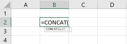 Hàm CONCAT trong Excel