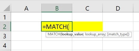 Hàm MATCH trong Excel