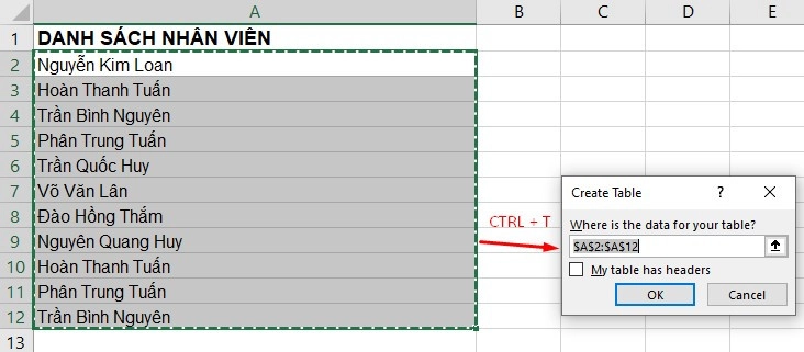 Xóa dữ liệu trùng lặp trong Excel