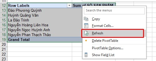 Học excel cơ bản