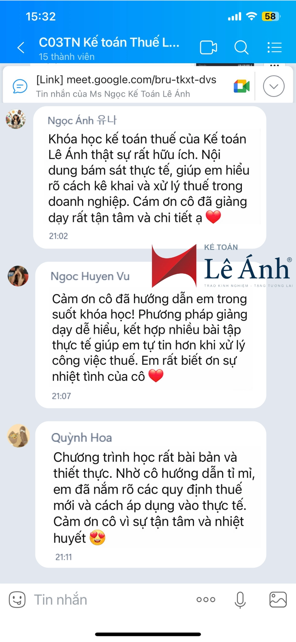 phản hồi khóa kế toán thuế online