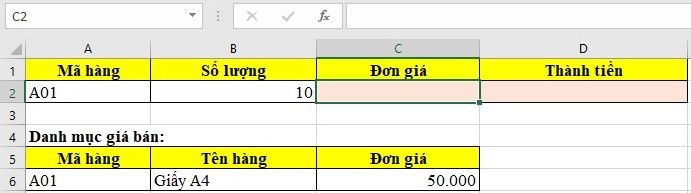 Bài tập Excel - Hàm Vlookup