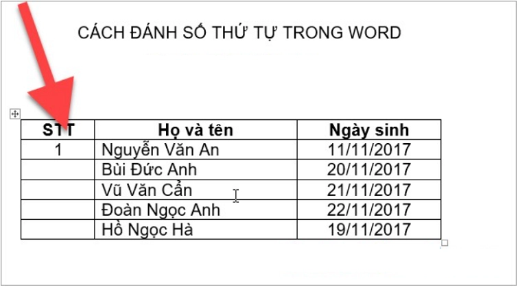 Cách tạo bảng trong word excel