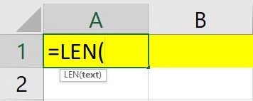 Hàm LEN trong Excel