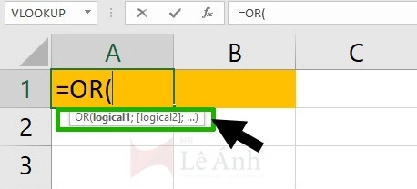 Cú pháp hàm OR trong Excel