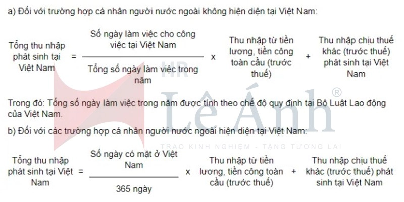 xác định thu nhập chịu thuế từ tiền công, tiền lương