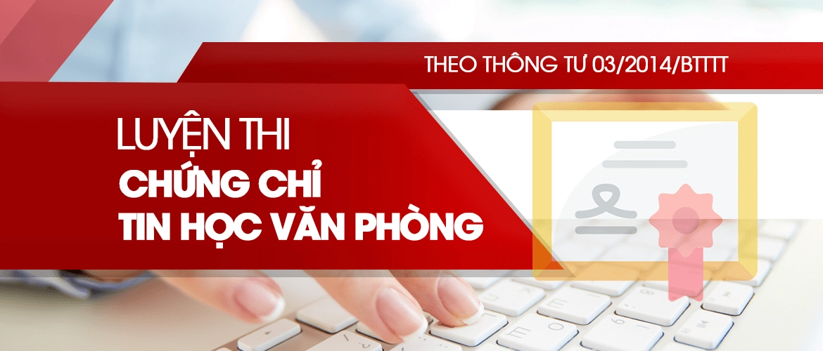 Khóa học chứng chỉ tin học văn phòng