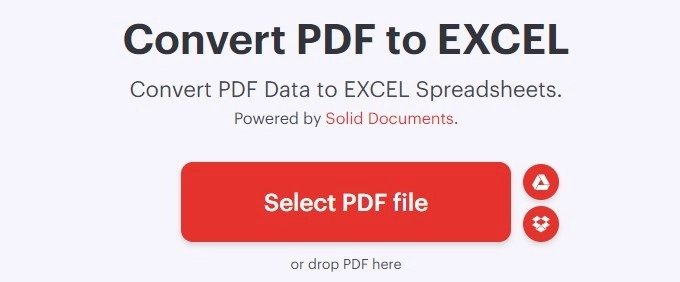 Chuyển PDF sang Excel