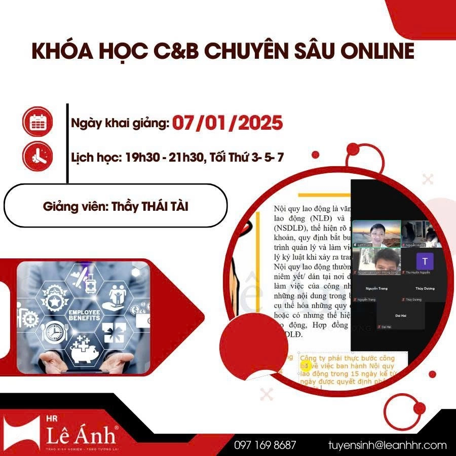 Khóa học C&B chuyên sâu với mã lớp C018C
