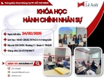 Khóa Học Hành Chính Nhân Sự TP Hồ Chí Minh Mã Lớp B254H Khai Giảng Ngày 24/02/2025