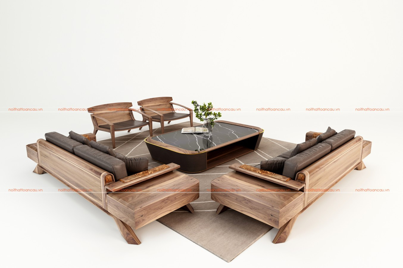 Bàn ghế gỗ phòng khách đơn giản luôn là lựa chọn thông minh cho không gian sống của bạn trong năm