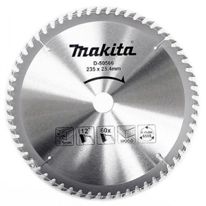 Lưỡi cưa gỗ hợp kim MAKITA (235X25.4X60T) / D-50566