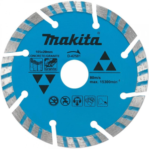 Lưỡi cắt đá kim cương phân đoạn MAKITA (105X20MM) / D-42581