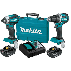 Bộ sản phẩm MAKITA - DLX2189T - DDF484+DTD153+BL1850B*2+DC18RC (18V 5.0Ah)