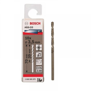 Mũi khoan inox BOSCH HSS-Co 3.5MM (10 mũi) / 2608585879