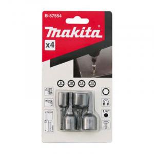 Đầu tuýp vặn ốc 4 cái MAKITA SDS PLUS (8/10/12/12x48MM) / B-57554