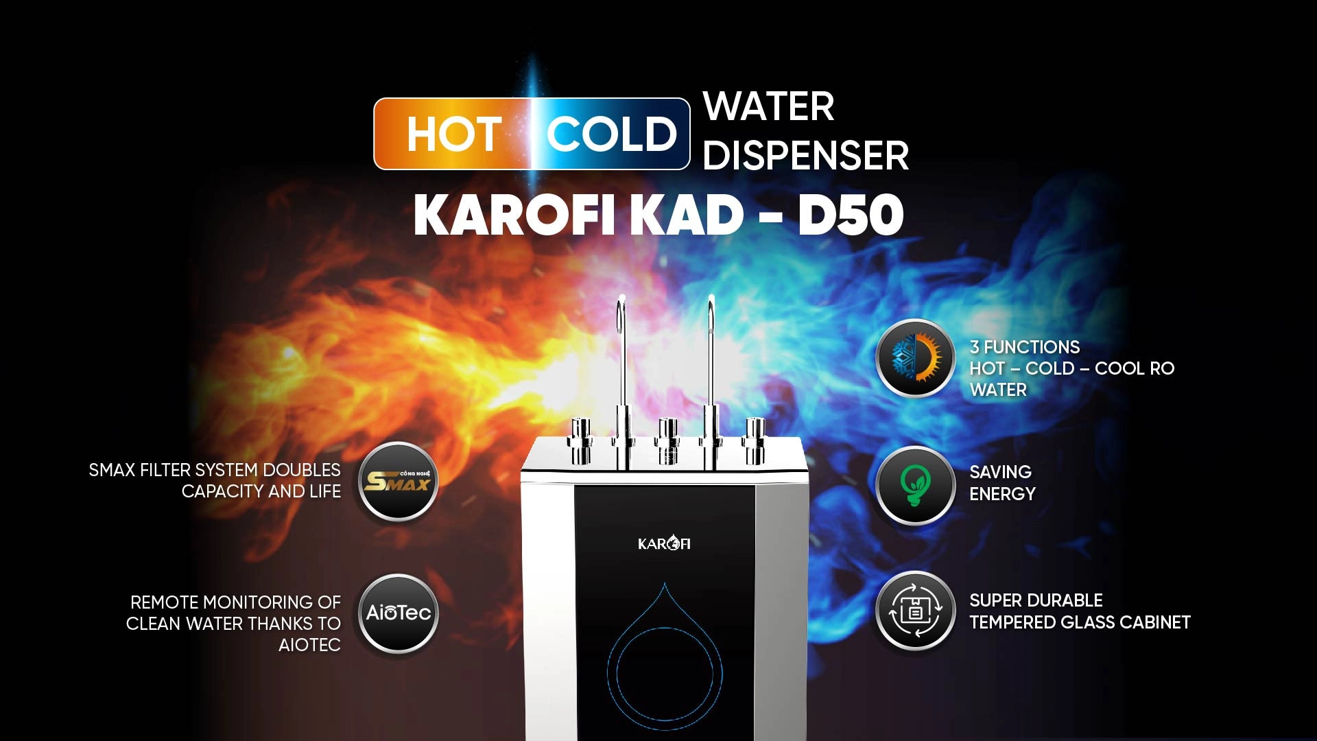 D50 - THE FIRST INTELLIGENT HOT COLD WATER PILTER