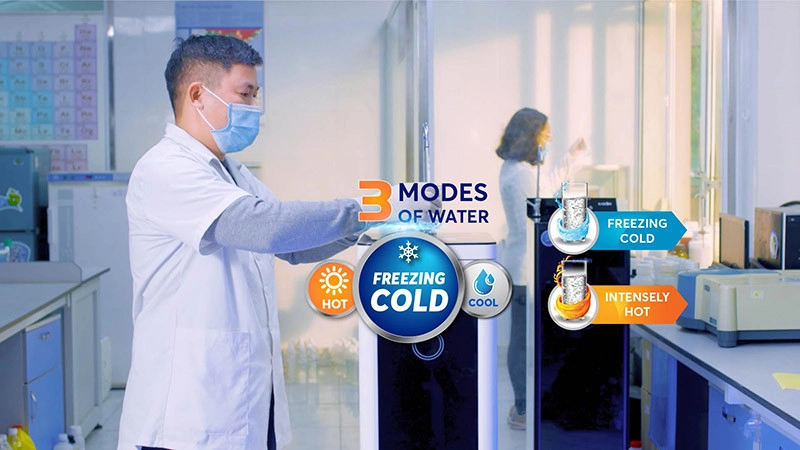 Super convenient direct drinking water purifier with hot and cold