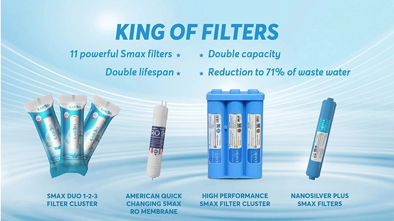 Powerful 11 stage Smax filtration system