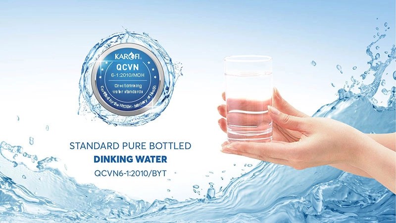 Filtered water meets the standard of bottled drinking water QCVN 6-1:2010