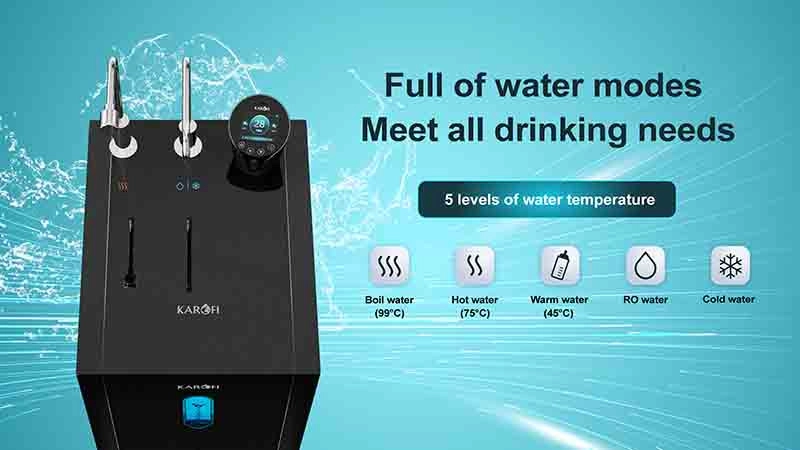 5 water temperature levels - fully meet all needs