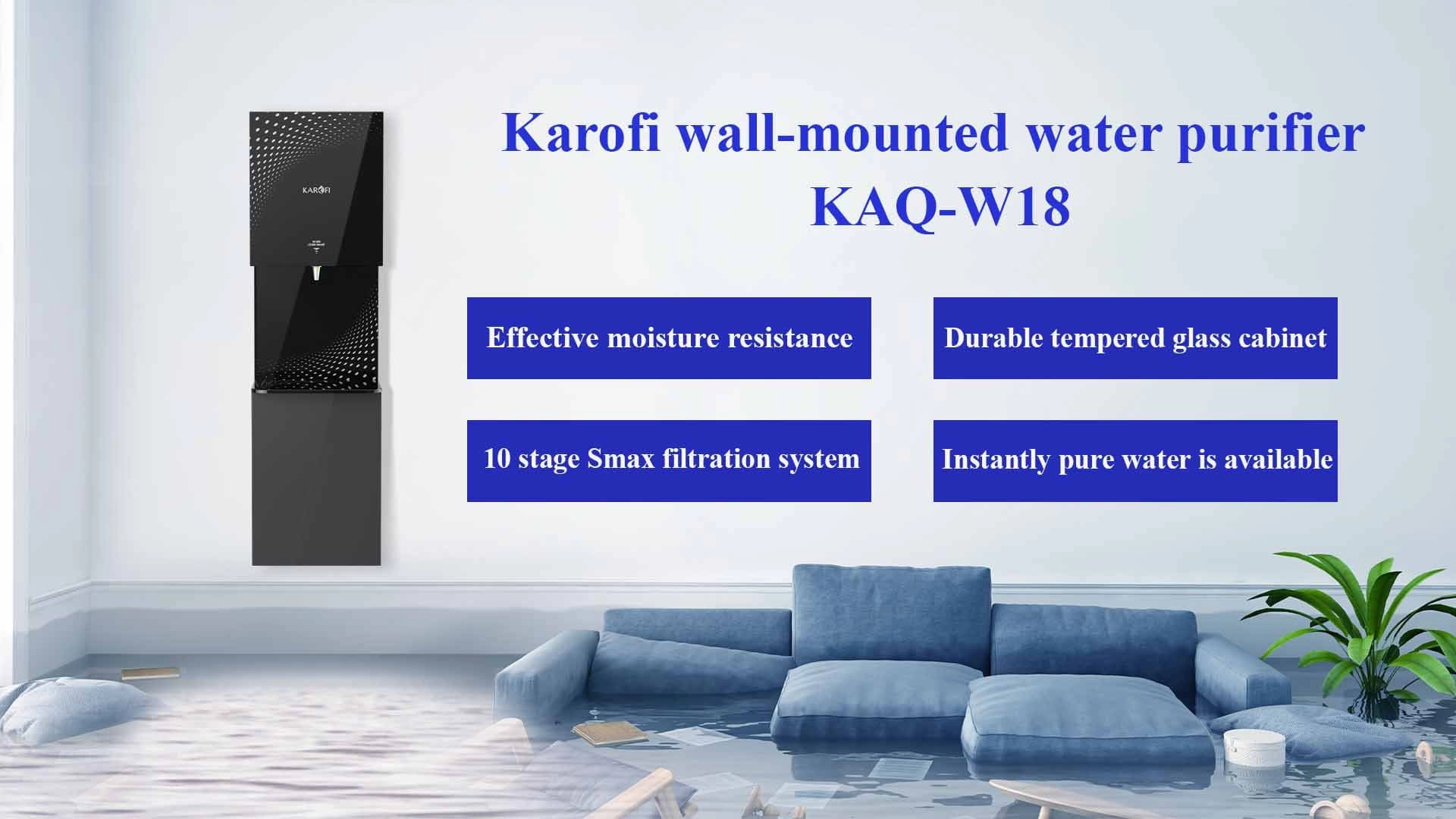 overview Karofi water purifier KAQ-W18