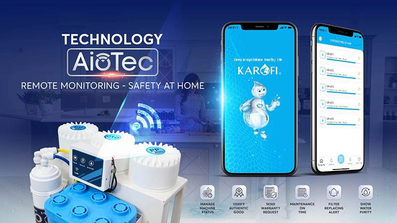 The Karofi KAQ-U95 water purifier leads the Aiotec technology