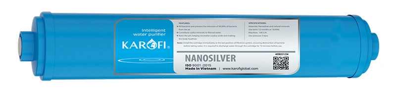 Nano silver filter cartridges