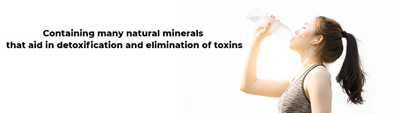 Containing many natural minerals that aid in detoxification and elimination of toxins
