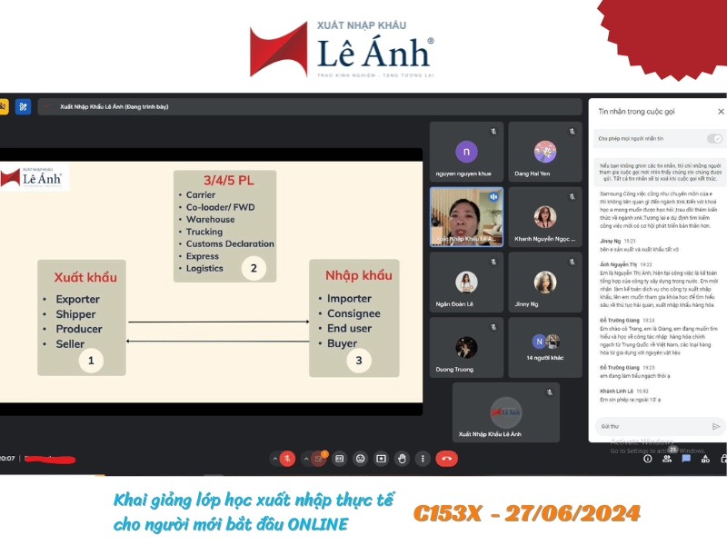Khóa học xuất nhập khẩu online c153x