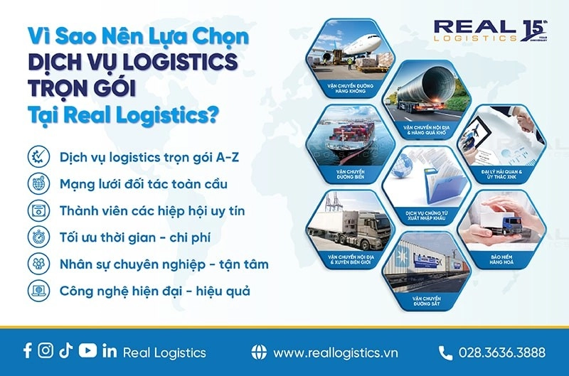 Dịch vụ logistics trọn gói tại real logistics