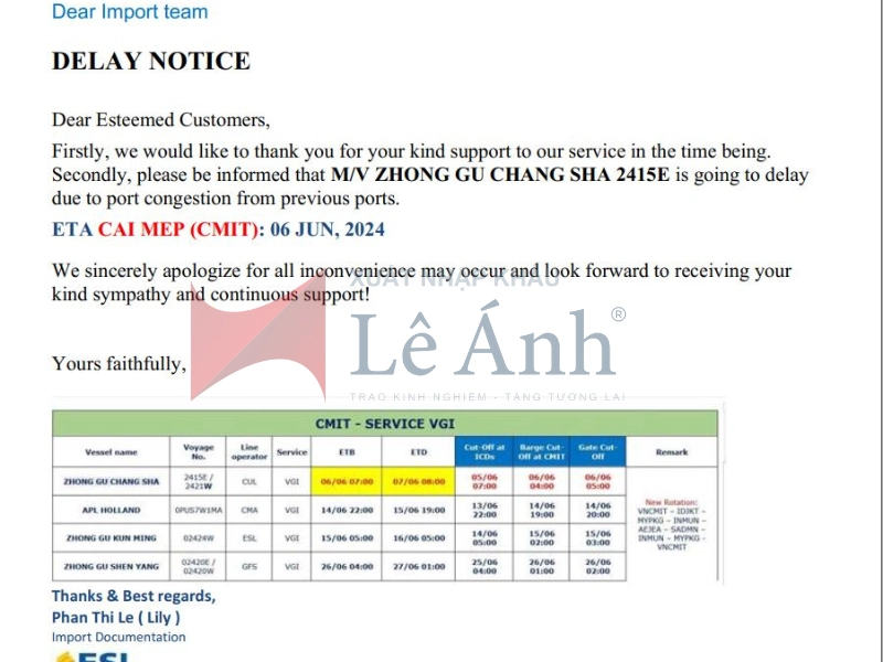 tớt tàu delay tàu