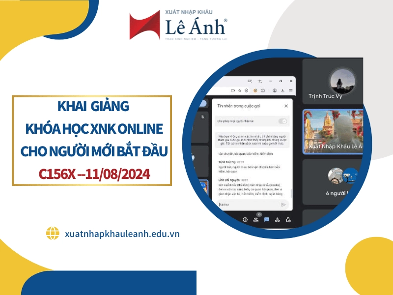 kHÓA HỌC XUẤT NHẬP KHẨU ONLINE C156X