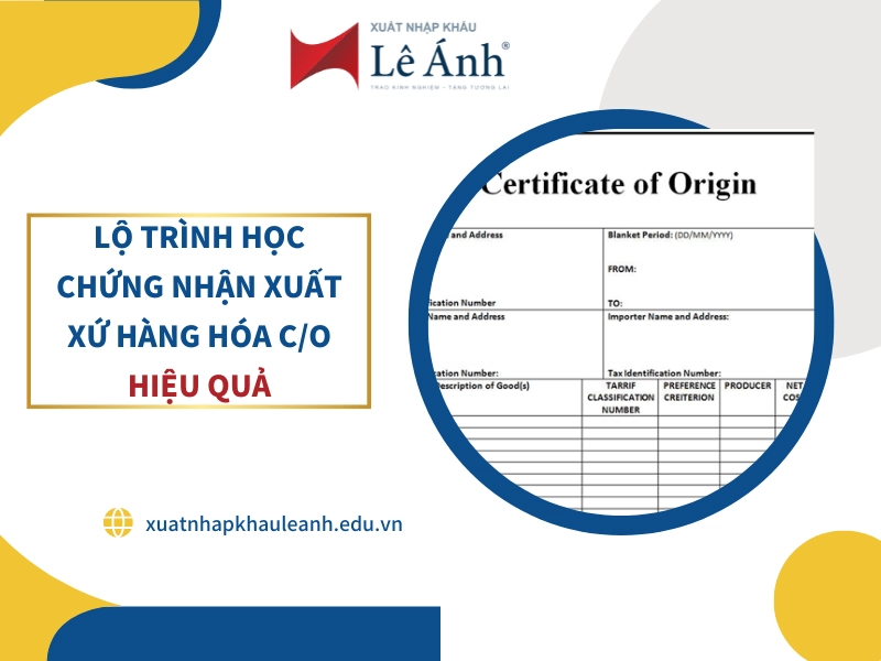 Lộ Trình Học Chứng Nhận Xuất Xứ Hàng Hóa C/O Hiệu Quả