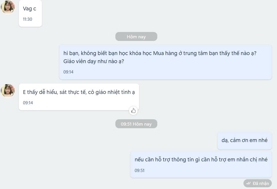 khóa học mua hàng chính ngạch